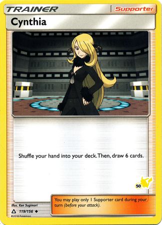 Cynthia (119/156) (Pikachu Stamp #50) [Battle Academy 2020] | Card Citadel
