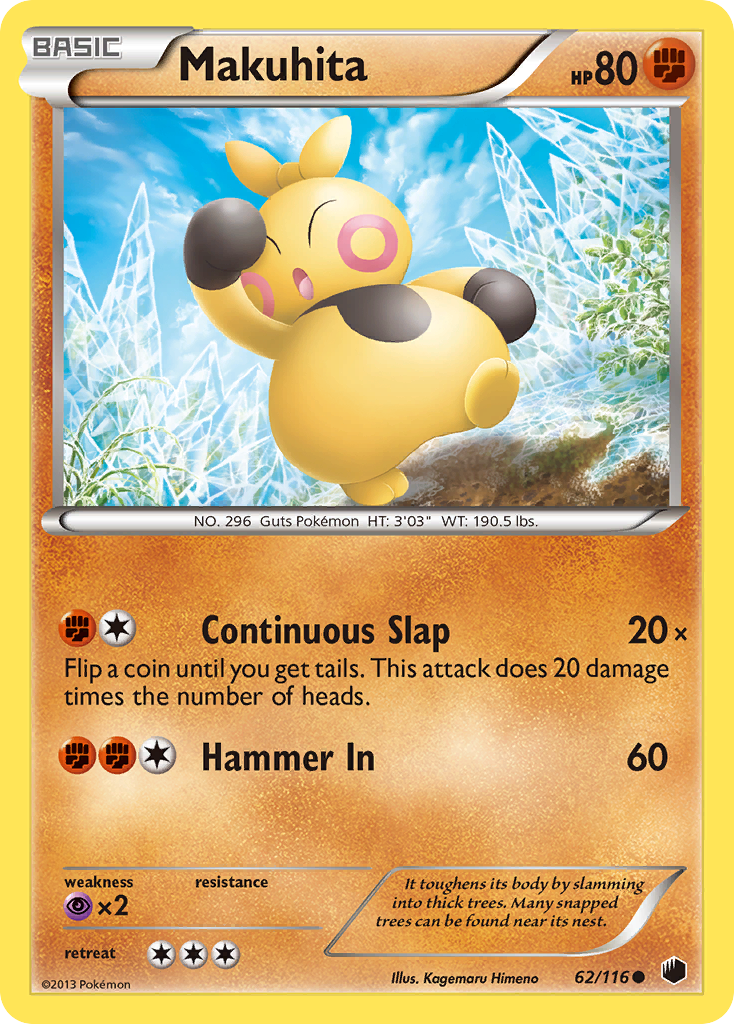 Makuhita (62/116) [Black & White: Plasma Freeze] | Card Citadel