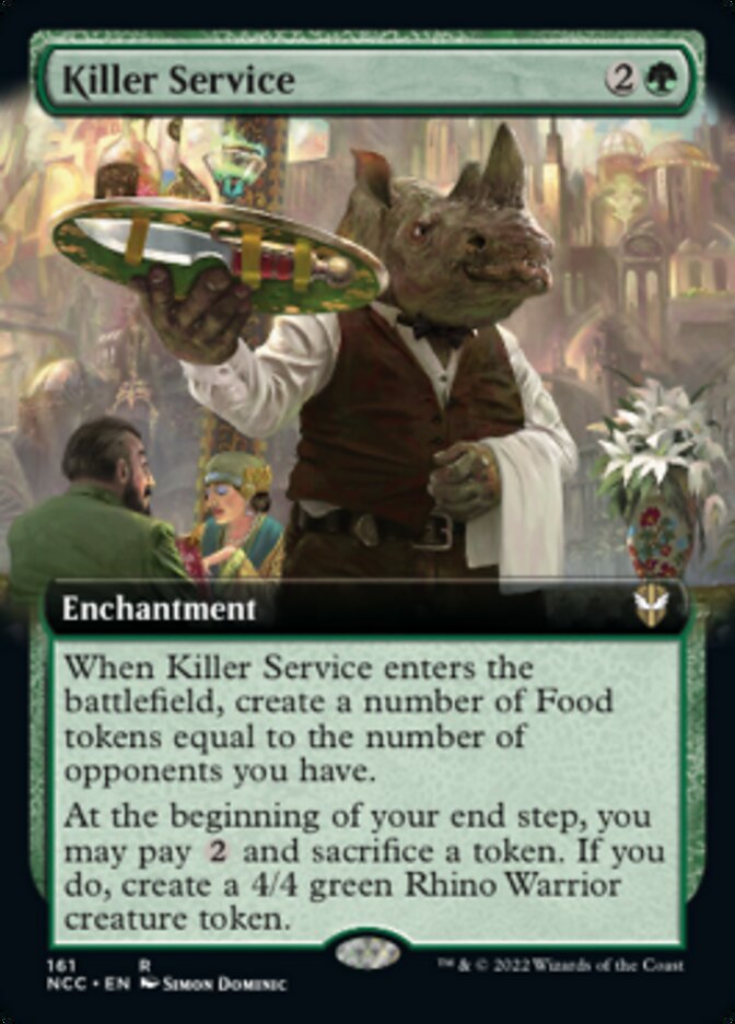Killer Service (Extended Art) [Streets of New Capenna Commander] | Card Citadel