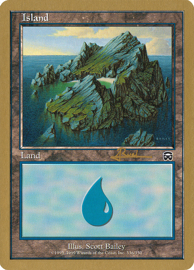 Island (ar336a) (Antoine Ruel) [World Championship Decks 2001] | Card Citadel