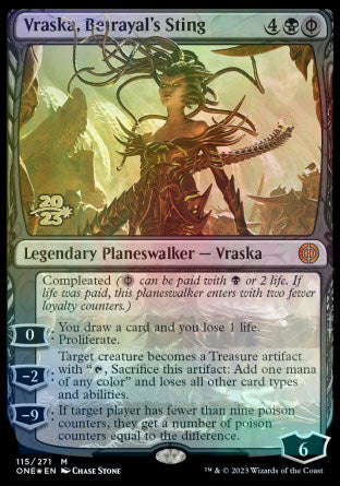 Vraska, Betrayal's Sting [Phyrexia: All Will Be One Prerelease Promos] | Card Citadel