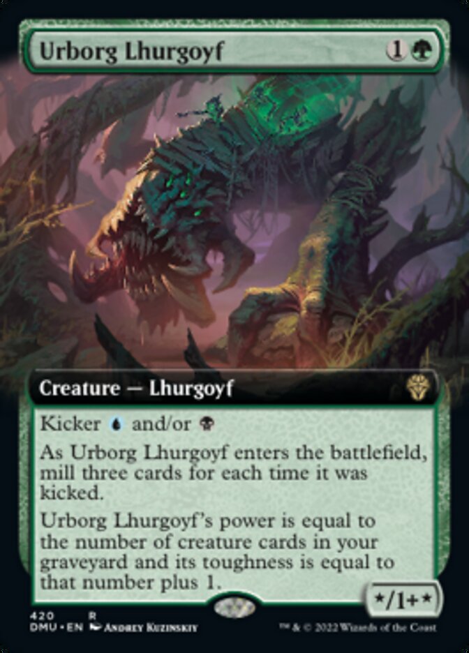 Urborg Lhurgoyf (Extended Art) [Dominaria United] | Card Citadel
