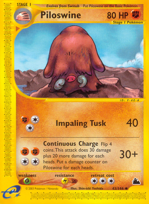 Piloswine (43/144) [Skyridge] | Card Citadel