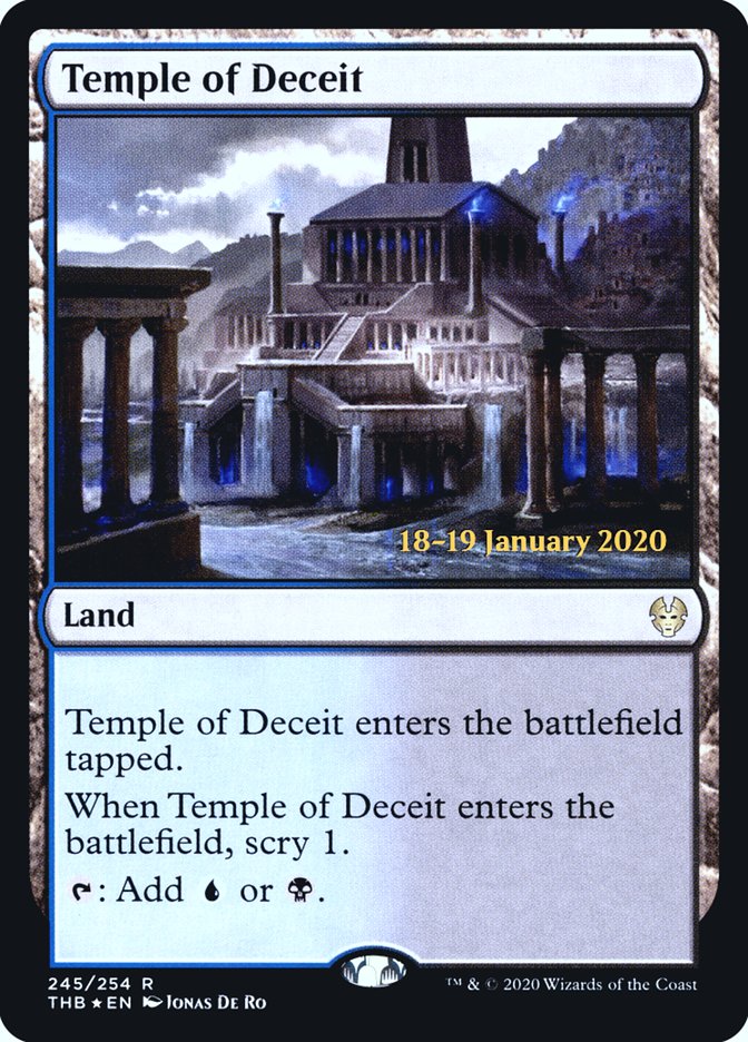 Temple of Deceit [Theros Beyond Death Prerelease Promos] | Card Citadel