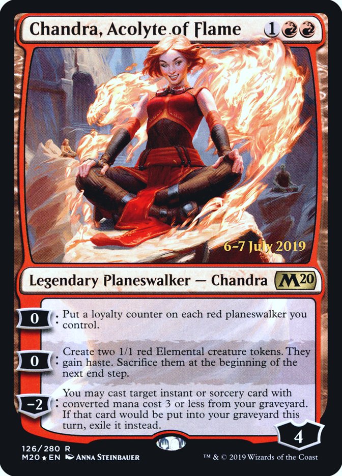 Chandra, Acolyte of Flame  [Core Set 2020 Prerelease Promos] | Card Citadel