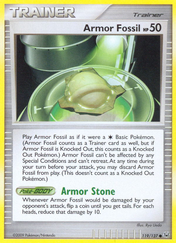 Armor Fossil (119/127) [Platinum: Base Set] | Card Citadel