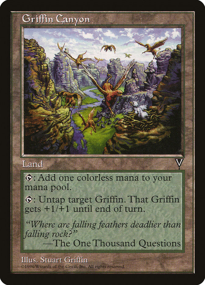 Griffin Canyon [Visions] | Card Citadel