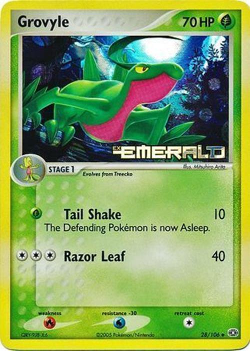 Grovyle (28/106) (Stamped) [EX: Emerald] | Card Citadel