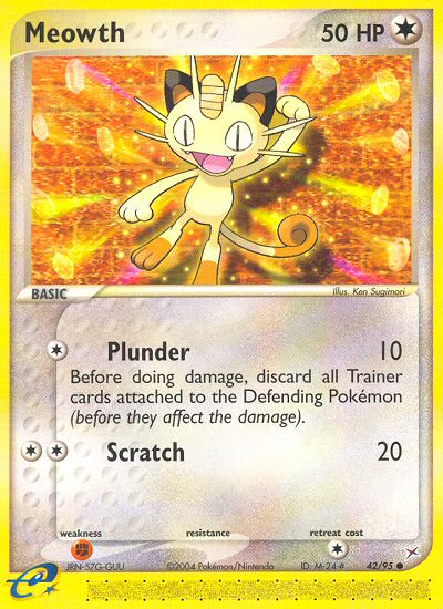 Meowth (42/95) [EX: Team Magma vs Team Aqua] | Card Citadel