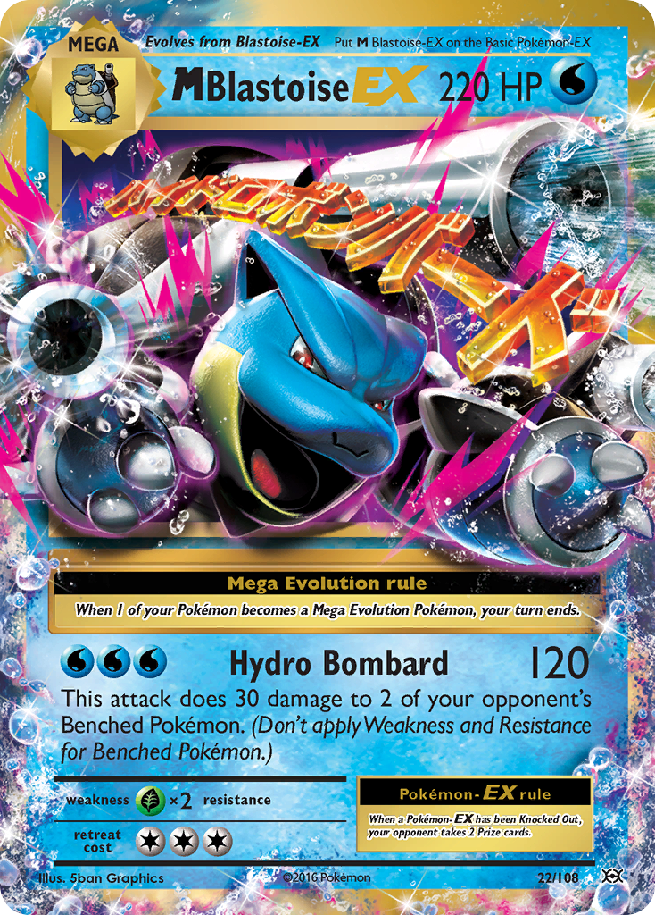 M Blastoise EX (22/108) [XY: Evolutions] | Card Citadel