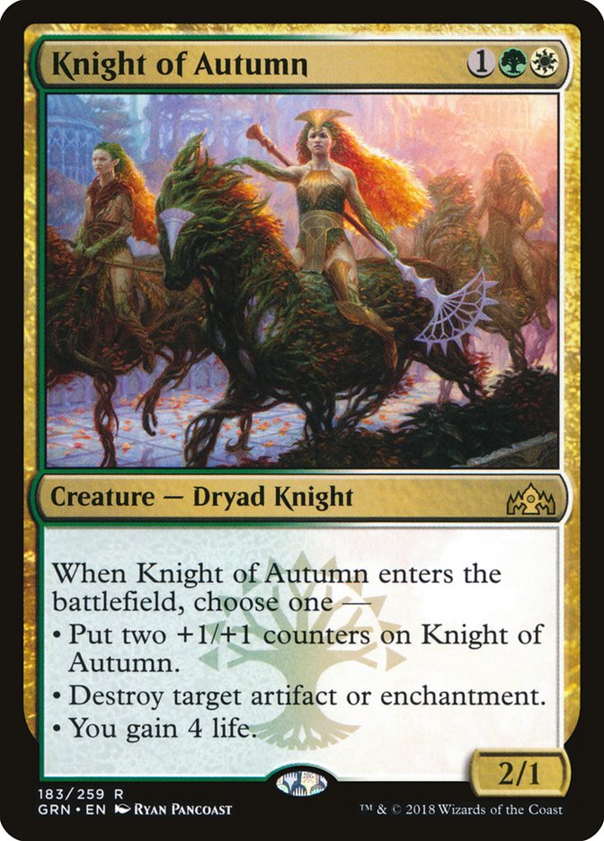 Knight of Autumn [Guilds of Ravnica] | Card Citadel