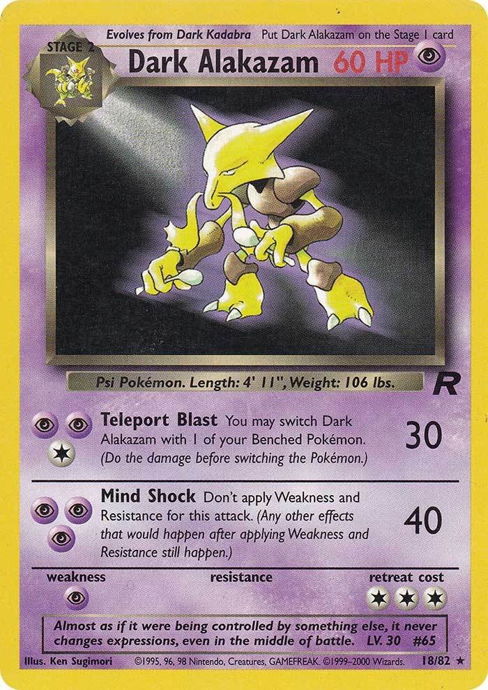 Dark Alakazam (18/82) [Team Rocket Unlimited] | Card Citadel