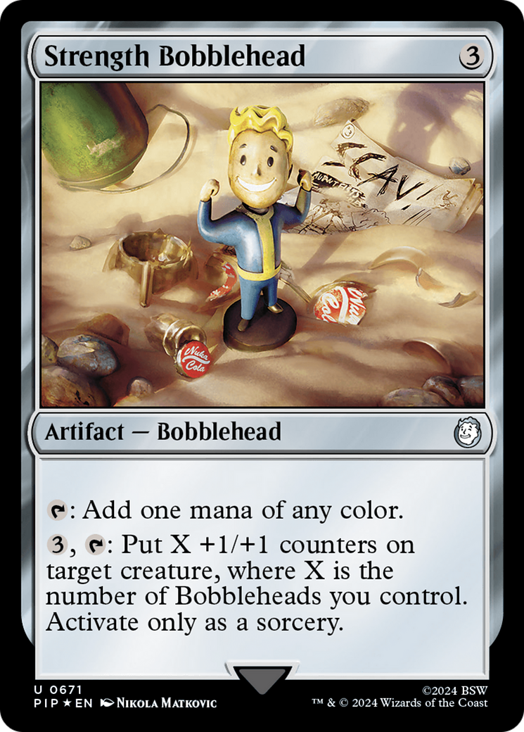 Strength Bobblehead (Surge Foil) [Fallout] | Card Citadel