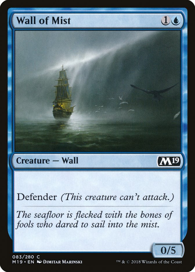 Wall of Mist [Core Set 2019] | Card Citadel