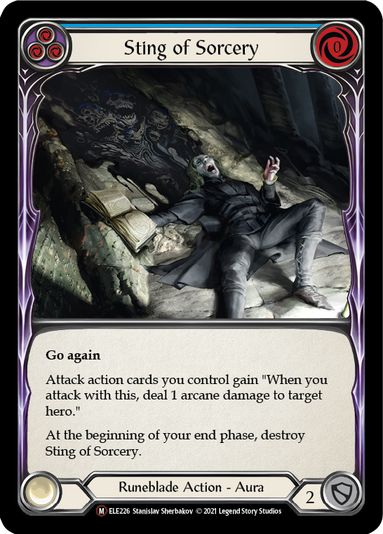 Sting of Sorcery [U-ELE226] Unlimited Rainbow Foil | Card Citadel
