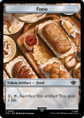 Spirit // Food (0022) Double-Sided Token (Surge Foil) [The Lord of the Rings: Tales of Middle-Earth Tokens] | Card Citadel