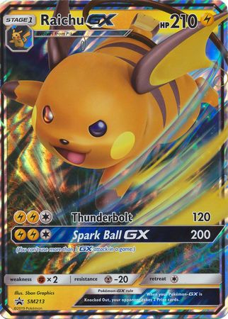 Raichu GX (SM213) (Jumbo Card) [Sun & Moon: Black Star Promos] | Card Citadel