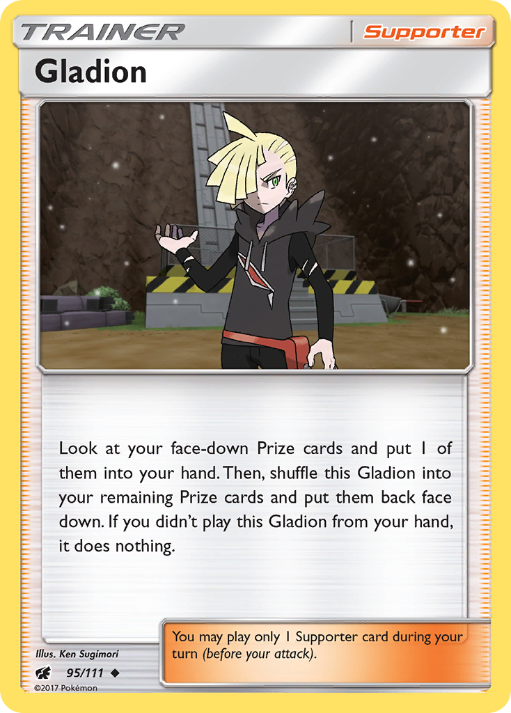 Gladion (95/111) [Sun & Moon: Crimson Invasion] | Card Citadel