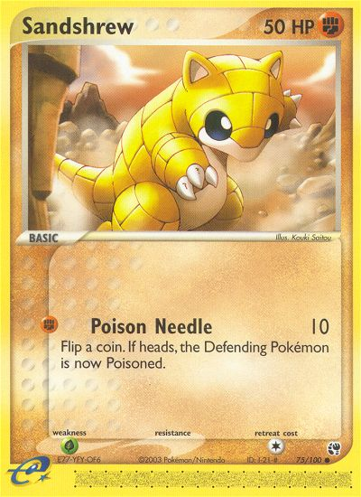 Sandshrew (75/100) [EX: Sandstorm] | Card Citadel