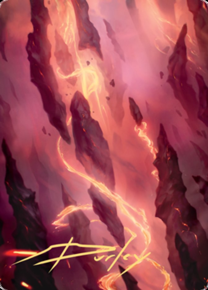 Mountain 1 Art Card (Gold-Stamped Signature) [Zendikar Rising Art Series] | Card Citadel
