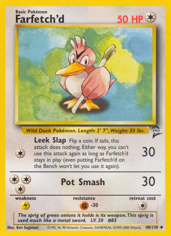 Farfetch'd (40/130) [Base Set 2] | Card Citadel