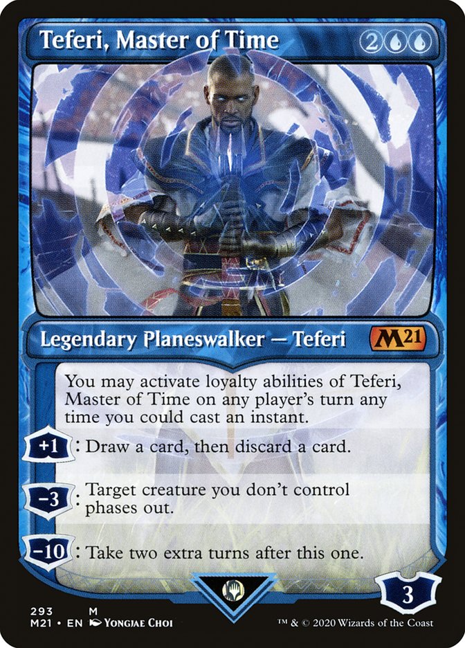 Teferi, Master of Time (Showcase) (293) [Core Set 2021] | Card Citadel