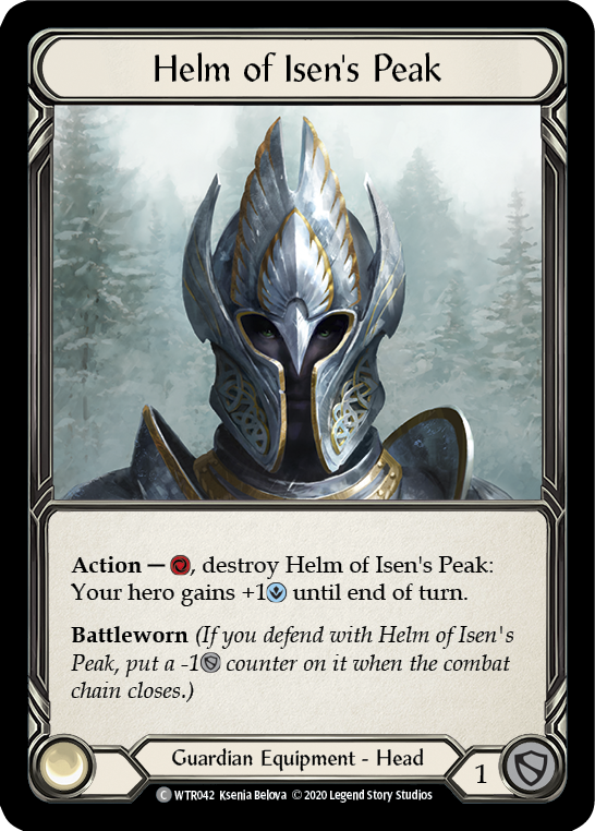 Helm of Isen's Peak [U-WTR042] (Welcome to Rathe Unlimited)  Unlimited Rainbow Foil | Card Citadel