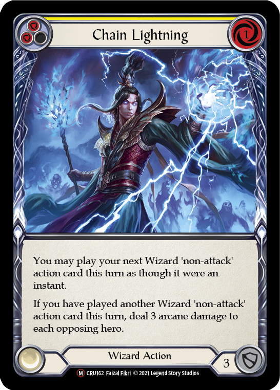 Chain Lightning (Rainbow Foil) [CRU162-RF] Unlimited Rainbow Foil | Card Citadel