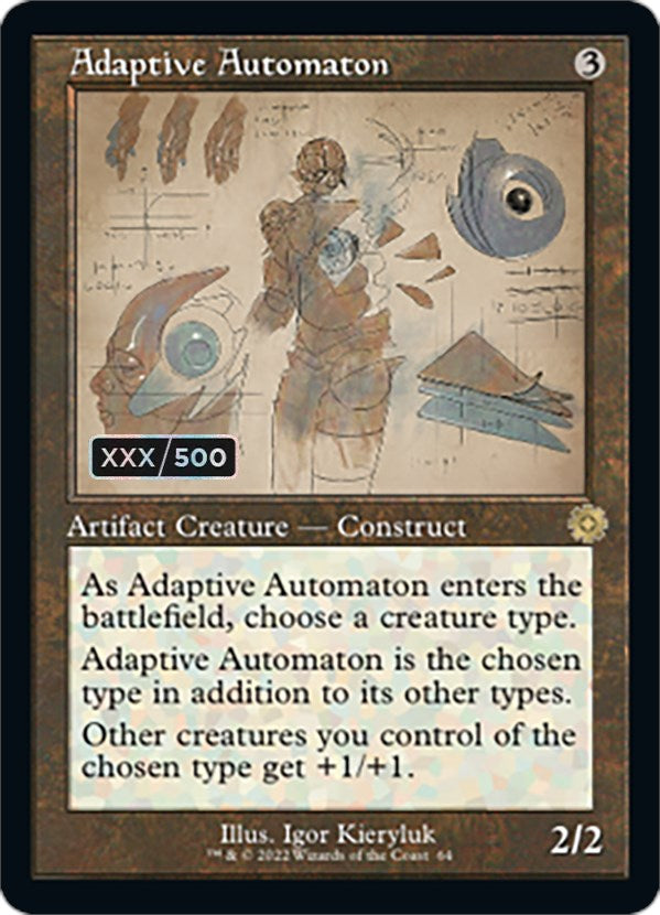 Adaptive Automaton (Retro Schematic) (Serial Numbered) [The Brothers' War Retro Artifacts] | Card Citadel