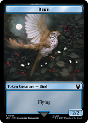 Elf Warrior // Bird Double Sided Token [The Lord of the Rings: Tales of Middle-Earth Commander Tokens] | Card Citadel