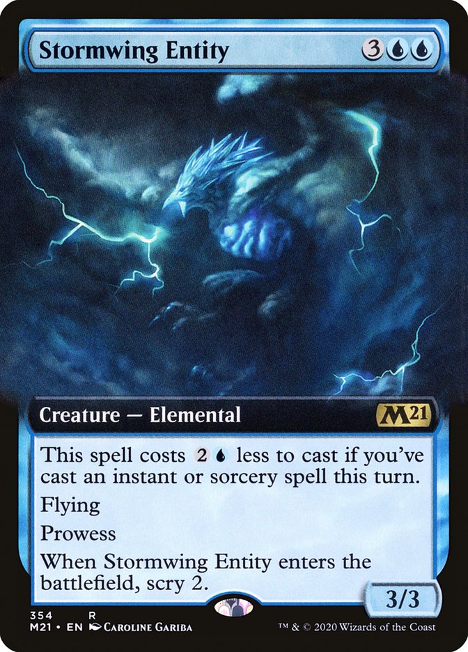 Stormwing Entity (Extended Art) [Core Set 2021] | Card Citadel