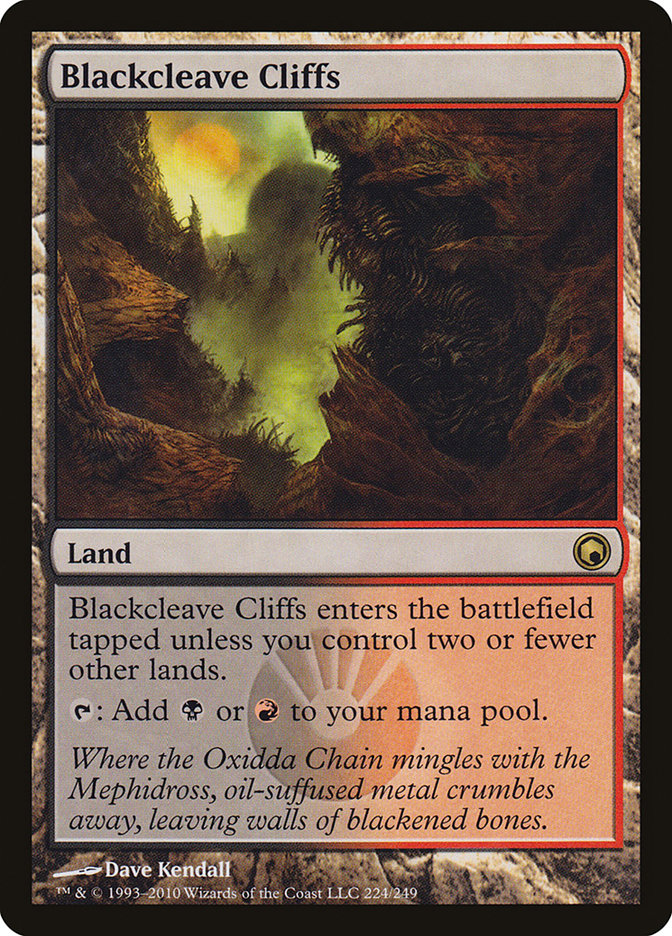 Blackcleave Cliffs [Scars of Mirrodin] | Card Citadel