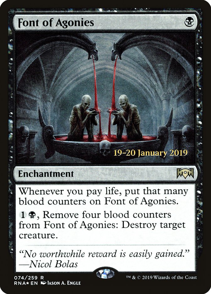 Font of Agonies [Ravnica Allegiance Prerelease Promos] | Card Citadel