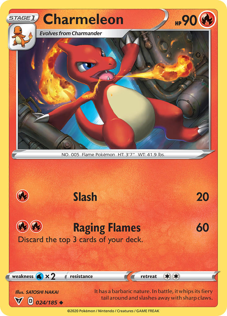 Charmeleon (024/185) [Sword & Shield: Vivid Voltage] | Card Citadel