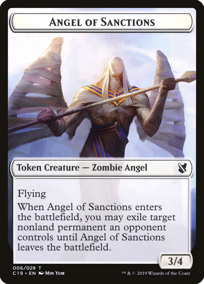 Angel of Sanctions [Commander 2019 Tokens] | Card Citadel