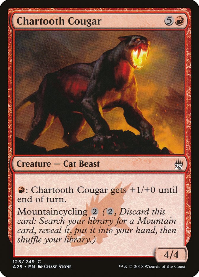Chartooth Cougar [Masters 25] | Card Citadel