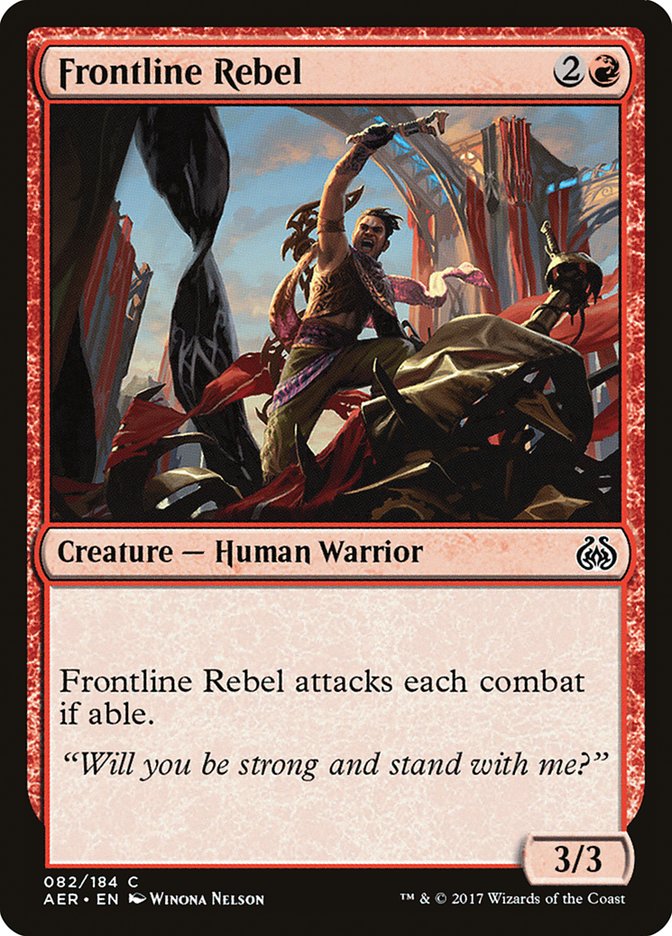 Frontline Rebel [Aether Revolt] | Card Citadel