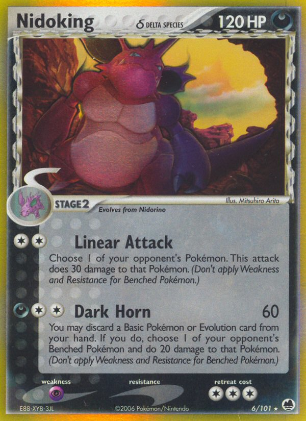 Nidoking (6/101) (Delta Species) [EX: Dragon Frontiers] | Card Citadel