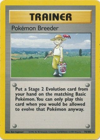 Pokemon Breeder (76/102) [Base Set Unlimited] | Card Citadel