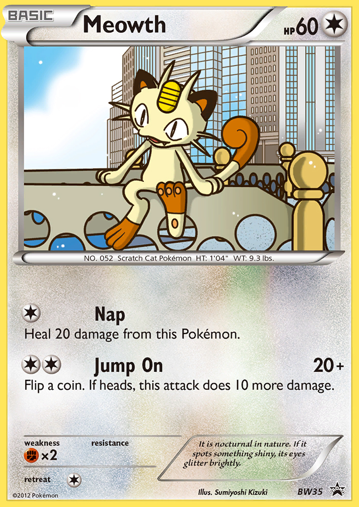 Meowth (BW35) [Black & White: Black Star Promos] | Card Citadel