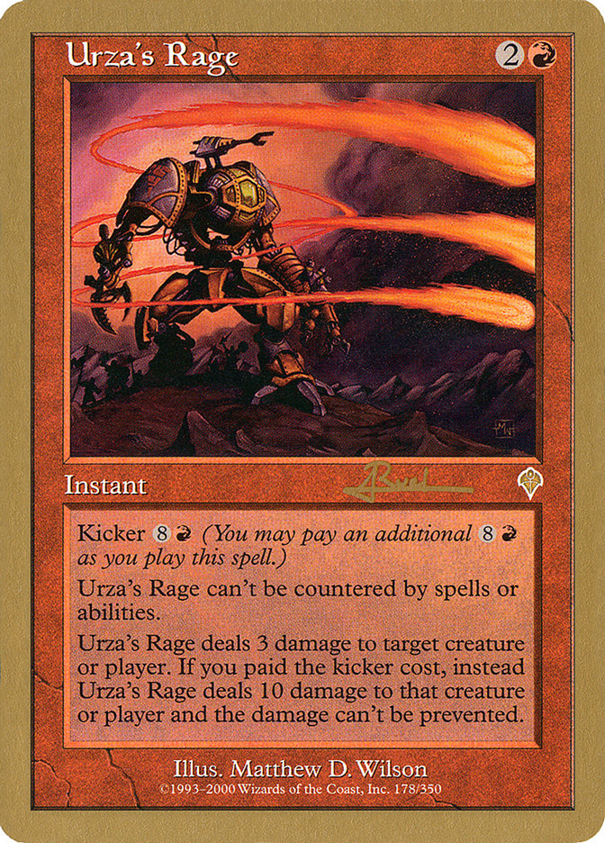 Urza's Rage (Antoine Ruel) [World Championship Decks 2001] | Card Citadel