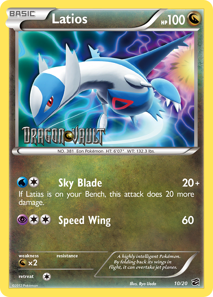 Latios (10/20) (Blister Exclusive) [Black & White: Dragon Vault] | Card Citadel