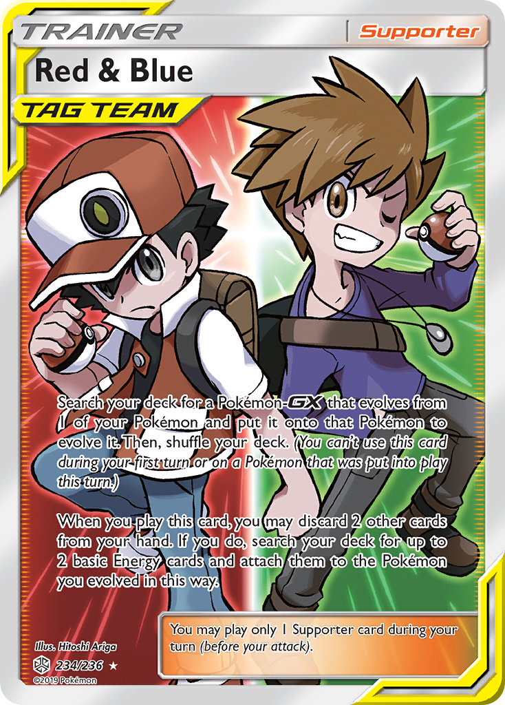 Red & Blue (234/236) [Sun & Moon: Cosmic Eclipse] | Card Citadel