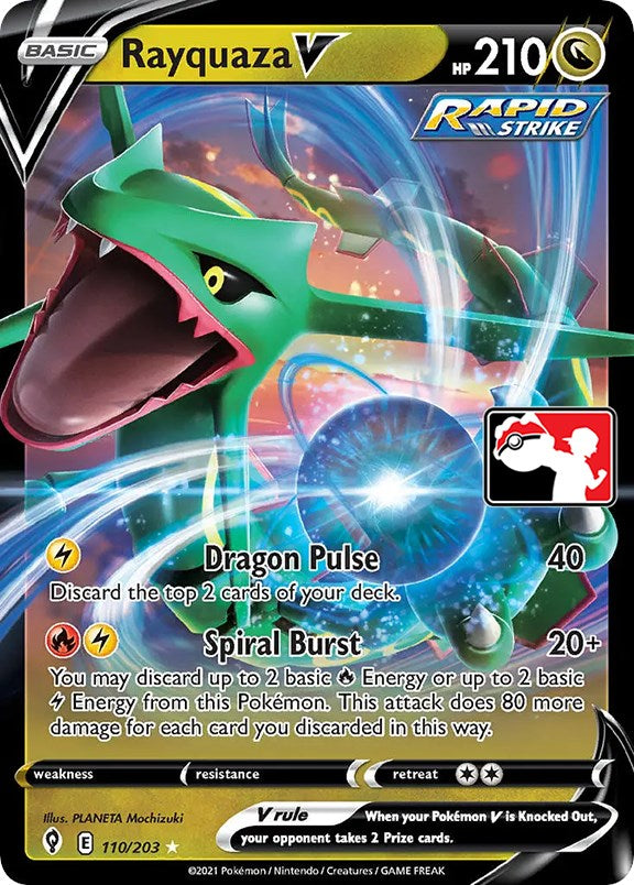 Rayquaza V (110/203) [Prize Pack Series One] | Card Citadel