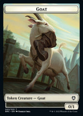 Construct (008) // Goat Double-Sided Token [The Brothers' War Commander Tokens] | Card Citadel