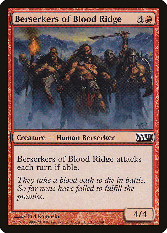 Berserkers of Blood Ridge [Magic 2011] | Card Citadel