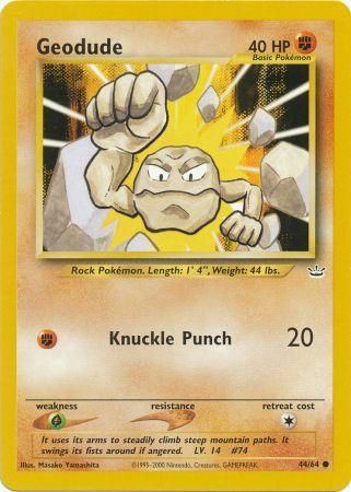 Geodude (44/64) [Neo Revelation Unlimited] | Card Citadel