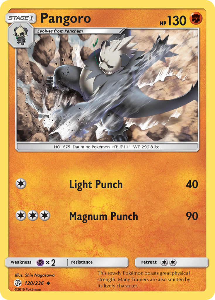 Pangoro (120/236) [Sun & Moon: Cosmic Eclipse] | Card Citadel