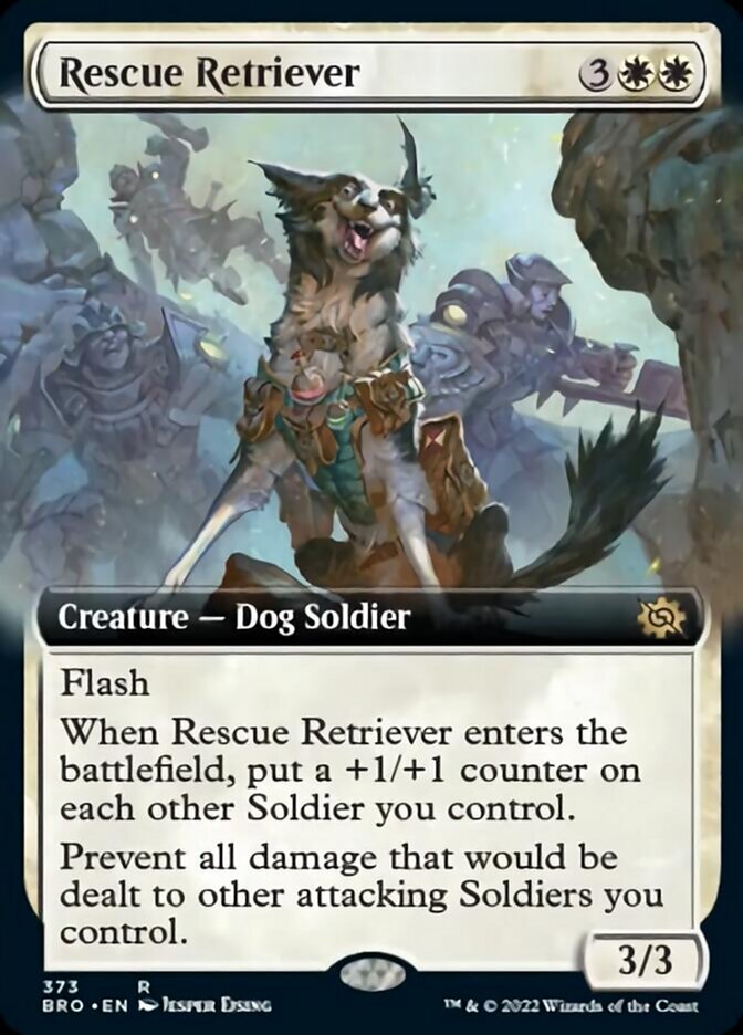 Rescue Retriever (Extended Art) [The Brothers' War] | Card Citadel