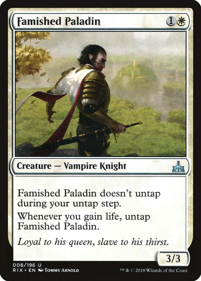 Famished Paladin [Rivals of Ixalan] | Card Citadel